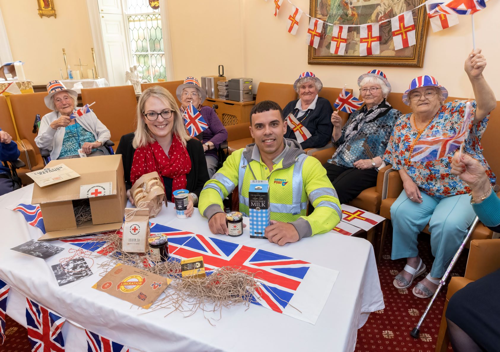 Guernsey Care Homes gifted with Liberation Tea Hampers Liberation Day
